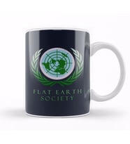 Flat Earth Society Kupa Bardak Porselen