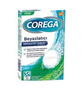 COREGA TEMİZLEYİCİ TABLET BEYAZLATICI 30 LU