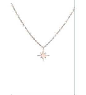 Kişiye Özel 925 Ayar Gümüş Şık Parıltı Kolye (Rose)