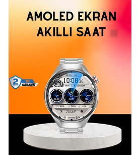 Akıllı Saat Amoled Ekran Bluetooth Aramalı – Nabız, Uyku Spor Takipli