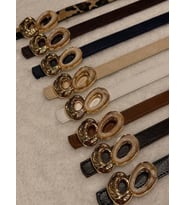 Oval Gold Tokalı İnce Kadın Kemer