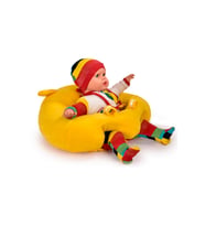 TOKKO Bebek Bebe Yatmaz Oturma Destek Minderi - Bebek Koltuğu - Büyük Bebek Oturağı Bebeyatmaz (Sarı)