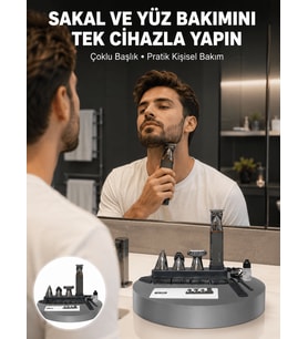Lexroo Çok Fonksiyonlu 9’u 1 Arada Tıraş Makinesi Şarjlı Saç Sakal Düzeltici Yeni Nesil