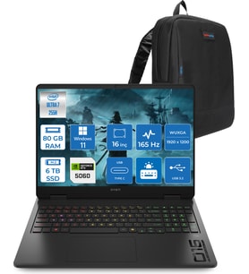 Hp Omen 16-AM0018NT Intel Core Ultra 7 255H 80GB Ddr5 6tb SSD RTX5060 8gb Gddr7 16 Inç Wuxga (1920X1200) 165Hz 400NITS 3ms IPS Windows 11 Pro Taşınabilir Bilgisayar BQ1Z1EAP41 + Zetta Çanta