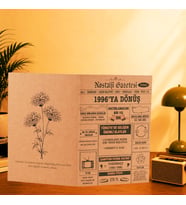 1996 Kraft Kutlama Kartı - Doğum Günü Kartı - Yıl Dönümü Kartı - Nostalji Gazetesi