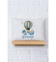 Pia Baby Premium %100 Pamuk İsme Özel Erkek Bebek Yastık Kılıfı 35*45 cm 5058-12