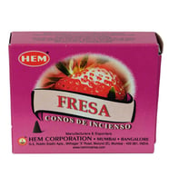 Hem Çilek Kokulu 10 Konik Tütsü - Strawberry Fresa Incense Cones