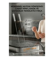 2 Adet Pipet Emzik Çaydanlık Temizleyici Fırça 718031