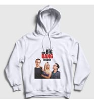 Presmono Unisex Beyaz Cover The Big Bang Theory Kapüşonlu Sweatshirt 181227tt