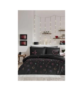 Çift Kişilik Ranforce Nevresim Takımı Gleam Love
