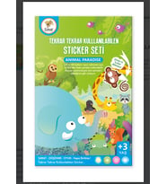 Tekrar Tekrar Kullanılabilen Sticker Seti Space
