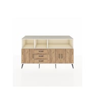 Kronos Konsol 5 Raflı 3 Çekmeceli 3 Kapaklı 176x59x99 Aytaşı-Çam