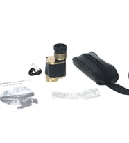 6X24 Baigish Askeri Tarzi Pirinç Ve Deri Kaplamalı Deri Çantalı Monocular Dürbün