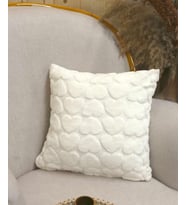 Love  Welsoft Jakarlı Dekoratif Kırlent Kılıfı 43x43 cm (Ekru)