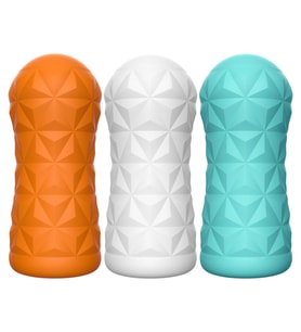 OdinsShop Prizma Hayali 15 cm Gerçekçi Doku Realistik Suni Darbeli Mastürbatör - Beyaz