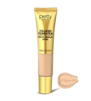 Pretty Beauty High Cover Yüksek Kapatıcı Etkili Collagen Fondöten 40 ML NO:02