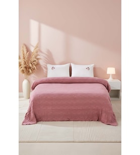 Felix Rose Çift Kişilik %100 Pamuklu Pike Takımı – 4 Parça Çeyiz Seti