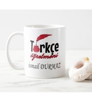 Kişiye Özel Türkçe Öğretmeni Beyaz Kupa Bardak