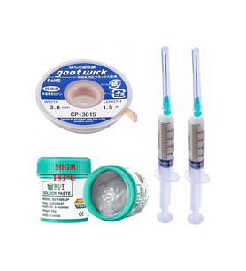 Bst Krem Lehim 183 C Noclean Sn63/pb37 50g Lehim Toplama Cp-3015 Emme Teli 3,0mm 4lü Set