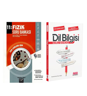 Çap Yayınları 11. Sınıf Fen Lisesi Fizik ve AKM Dil Bilgisi Soru Bankası Seti 2 Kitap