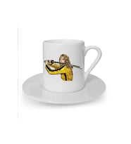 Kill Bill Baskılı Beyaz Türk Kahvesi Fincanı