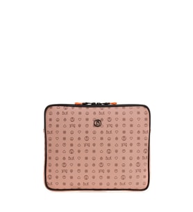 Bilik Deri Monogram Pembe Unisex Laptop & Evrak Çantası TABLET-MN 12"