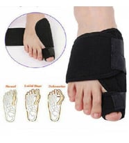 Halluks Valgus Parmak Düzeltici Gece Ateli Hallux Tedavi Sağ Sol Ayak Başparmak Kemiği Çıkıntısı (Siyah)