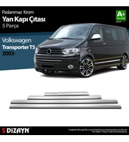 VW T5 Transporter Krom Yan Kapı Çıtası 5 Prç 2003-2010 (K.Ş)