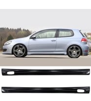 Vw Golf 6 Rieger Yan Marşpiyel Seti Plastik 2 Adet Mat Siyah 2009 2010 2011 2012 karlık+ek+bodykit