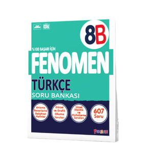 Kurmay Yayınları FENOMEN OKUL 8. SINIF TÜRKÇE SORU BANKASI (B) / 9786057790729 (Çok Renkli)