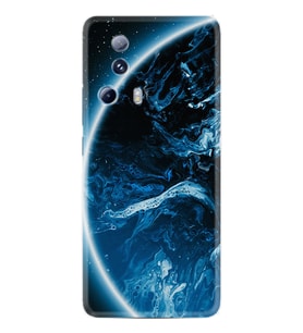Xiaomi Mi 13 Lite Kılıf Silikon Desen Özel Seri Blue Planet 1610