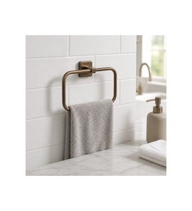 Eskitme Gold Pirinç Paslanmaz Çelik Banyo Havluluk