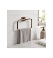 Eskitme Gold Pirinç Paslanmaz Çelik Banyo Havluluk