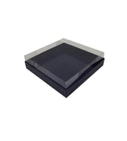 Asetat Kapaklı Karton Kutu Havlu Kutusu 20X20X5  CM (10 Adet)  Lacivert