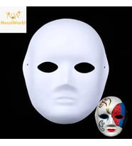 Boyanabilir Surat Model Maske – Lastikli Kendin Tasarla