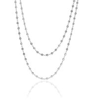 Gümüş rodyumlu zirkon taşlı 90 cm kolye SGTL10509RODAJ