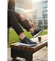 Enoch Hakiki Deri Rugan Bağcıklı Erkek Sneaker Ortopedik Taban