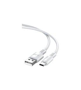 Micro USB Şarj Kablosu 2A Data ve Şarj Kablosu Android Şarj Kablosu (Beyaz)