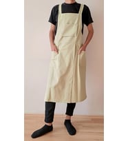 İş Atölye Seramik Barista Kuaför Garson Bahçıvan Önlüğü Özel Tasarım Leke Tutmaz Su İtici Kumaş İsim Yazılı Kişiye özel (Limon Küfü)