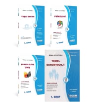 Egem Yayınları Aöf Yaşlı Bakımı 1 Sınıf Güz Dönemi 1 Dönem Konu Anlatımlı Soru (Çok Renkli)