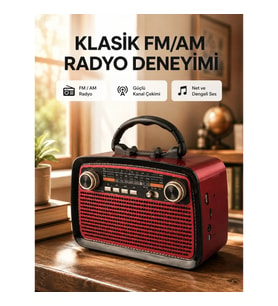 Mey İthalat® Bluetooth Hoparlör – Kablosuz Bağlantı, Geniş Ses Alanı, Radyo Destekli, Hafif ve Taşın