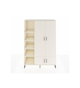 Hyperion Gardrop 6 Raflı 4 Kapaklı Tek Askılı 132x44x195 Aytaşı-Aytaşı