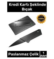 Özel Üretim Sağlam Dayanıklı Yer Kaplamaz Minimalist Cep Cüzdan Kredi Kartı Şeklinde Kutusuz Bıçak