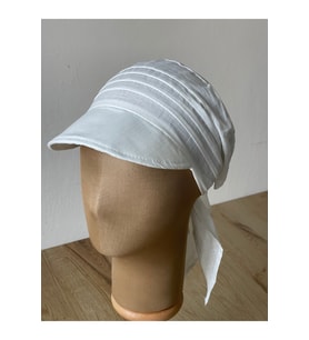 Safari Kadın Şapkası , Bağlamalı Eşarplı Şapka Plaj Şapkası Siperli Bandana Şapka
