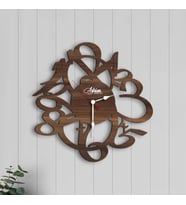 BK Gift Kişiye Özel İsimli Dekoratif 45cm Ahşap Duvar Saati-10 , Ev hediyesi , Arkadaşa Hediye , Sevgiliye Hediye