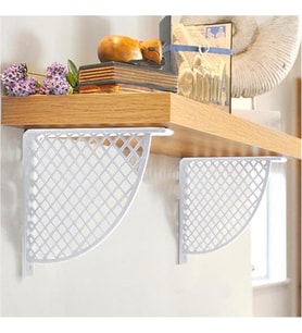 Plastik Raf Altı Bağlantı Beyaz 17*18cm (2 Adet)