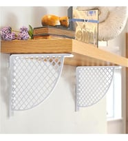 Plastik Raf Altı Bağlantı Beyaz 17*18cm (2 Adet)