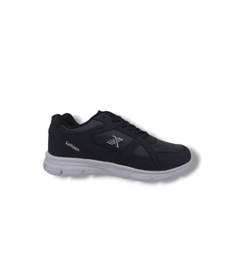 Lutton 350 Unisex Siyah Bağcıklı Yürüyüş Koşu Büyük Numara Spor Ayakkabı 45 46 47 48