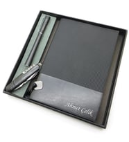Signator® Codex  N154 Kişiye Özel Defterli Set - İsme Özel Siyah Kalem + İsme Özel Siyah Defter + İsme Özel Siyah Çakı  İsme Özel Kutusunda Hediyelik Set (Karışık)