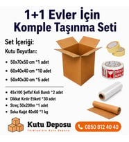 Mini Taşınma Koli Seti 1+1 Evler için